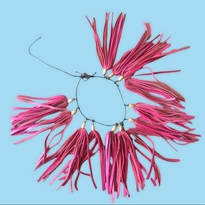 Red leather Anklet ankle bracelet